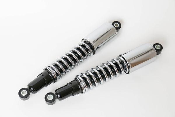 REAR SUSPENSION UNITS - CHROME TOP SHROUDS (PAIR)