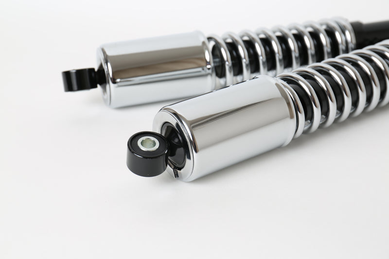 REAR SUSPENSION UNITS - CHROME TOP SHROUDS (PAIR)